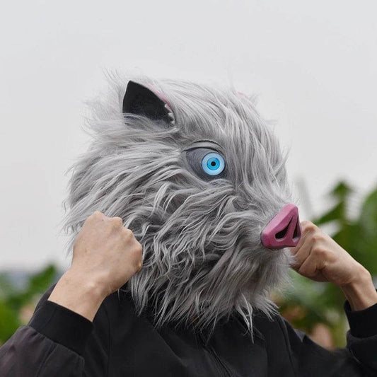 Premium Cosplay Mask Latex Inosuke Pig Headgear Fans - ToylandEU