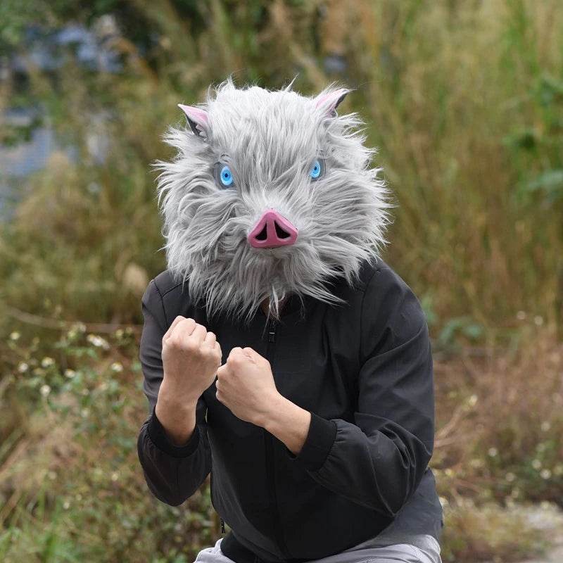 Premium Cosplay Mask Latex Inosuke Pig Headgear Fans - ToylandEU