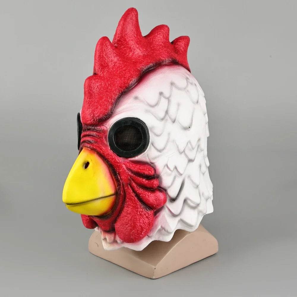 Premium Cosplay Mask Latex Rooster Head Adults Halloween - ToylandEU
