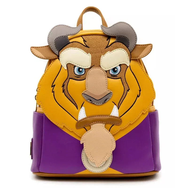 Premium Cosplay Mini Backpack Beauty And The Beast Beast And Belle 9 Styles Winter Design Unisex - ToylandEU