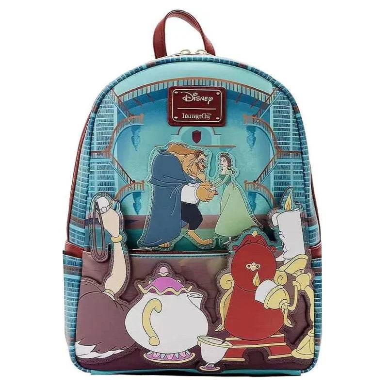 Premium Cosplay Mini Backpack Beauty And The Beast Beast And Belle 9 Styles Winter Design Unisex - ToylandEU