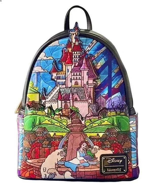 Premium Cosplay Mini Backpack Beauty And The Beast Beast And Belle 9 Styles Winter Design Unisex - ToylandEU