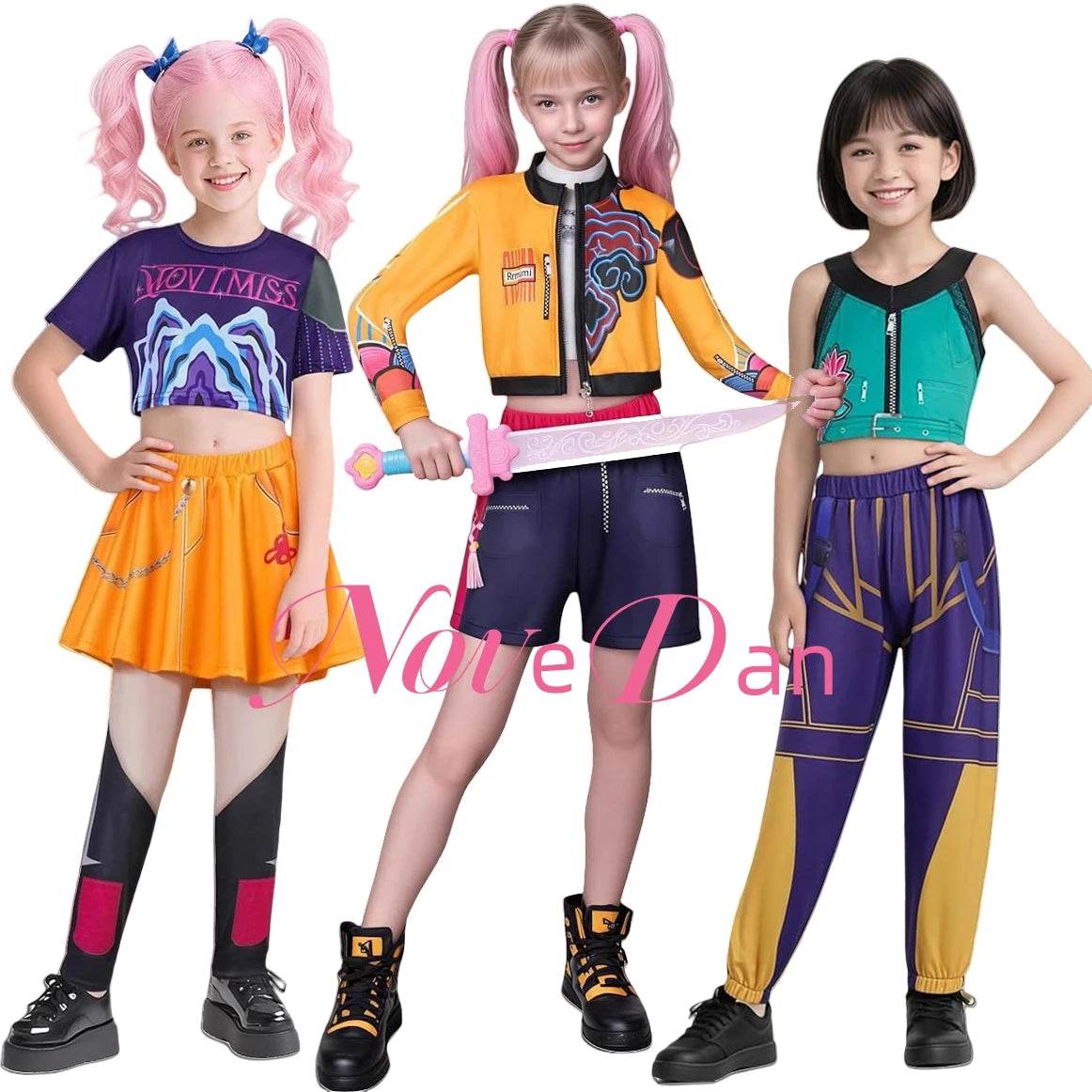 Premium Cosplay Outfit Demon Hunters Kpop For Girls - ToylandEU