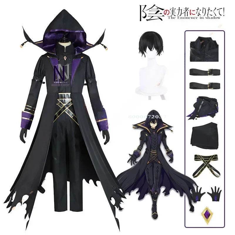 Premium Cosplay Uniform Cloak Eminence In Shadow For Men - ToylandEU