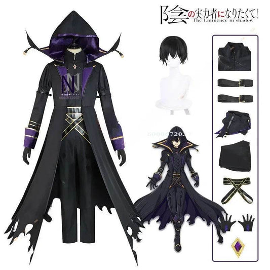 Premium Cosplay Uniform Cloak Eminence In Shadow For Men - ToylandEU