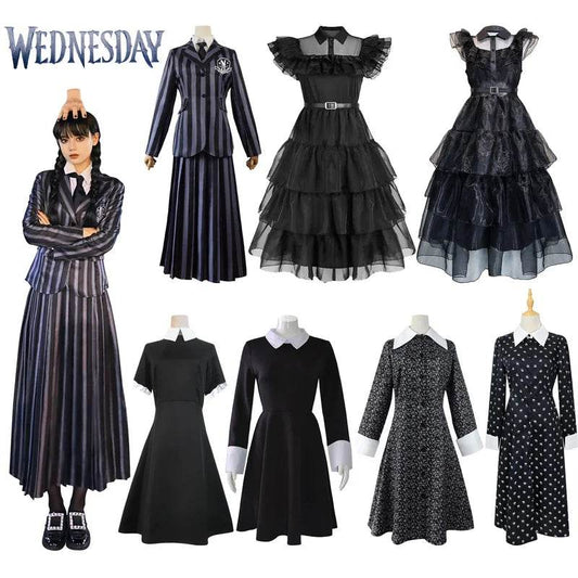 Premium Cosplay Uniform Wednesday Addams Inspired Adult - ToylandEU