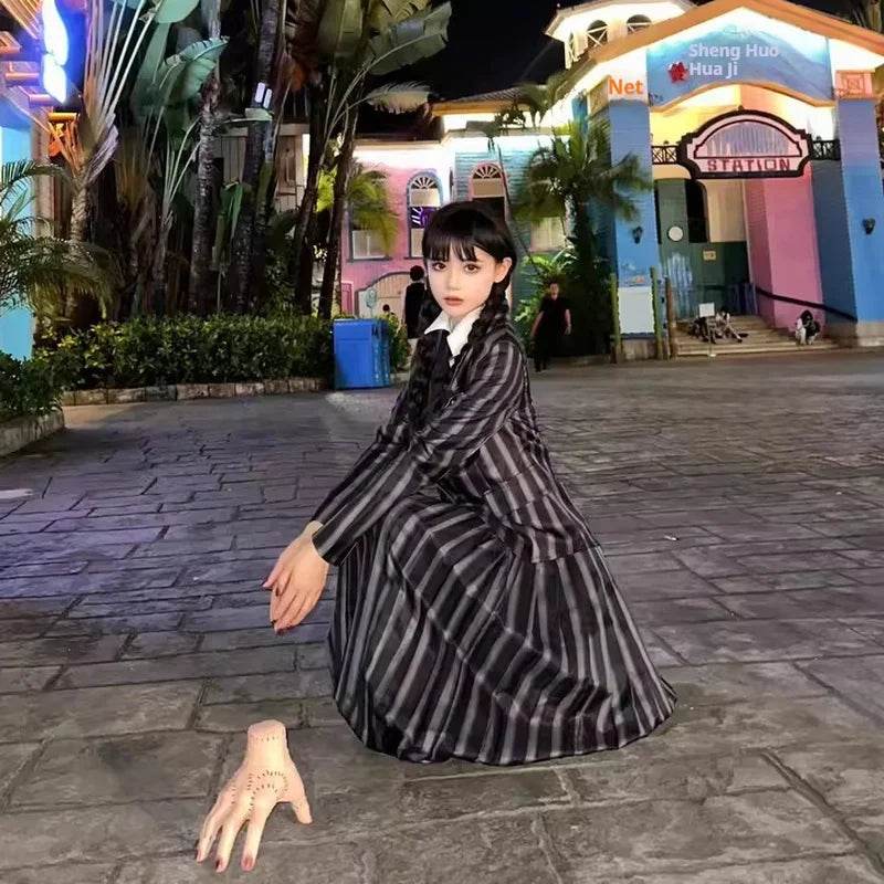 Premium Cosplay Uniform Wednesday Addams Inspired Adult - ToylandEU