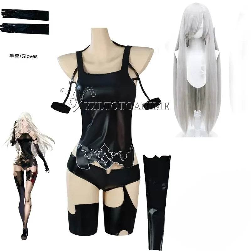 Premium Cosplay Wig A2 Black Battle Suit For Women - ToylandEU
