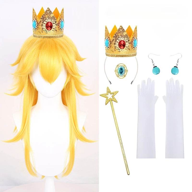 Premium Cosplay Wig Princess Peach Styled Gold Hair Women - ToylandEU