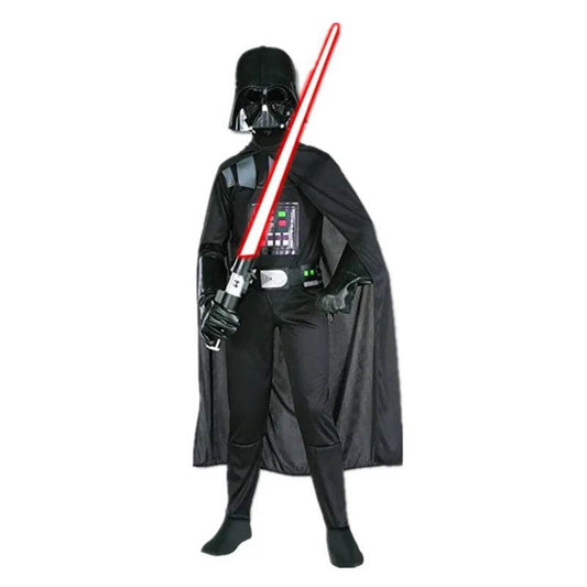 Premium Costume Black Warrior For Boys With Mask And Cape - ToylandEU