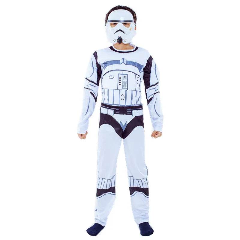 Premium Costume Black Warrior For Boys With Mask And Cape - ToylandEU