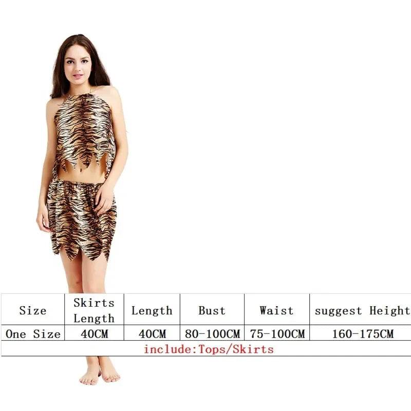 Premium Costume Leopard Primitive Caveman Jumpsuit Men - ToylandEU