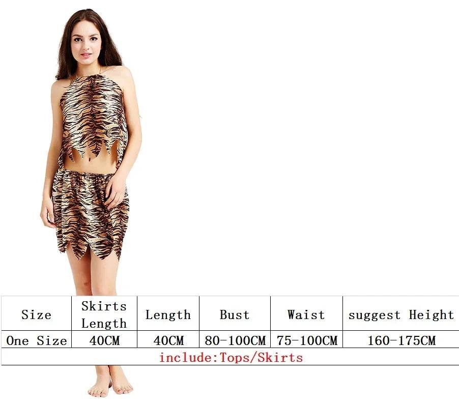 Premium Costume Leopard Primitive Caveman Jumpsuit Men - ToylandEU