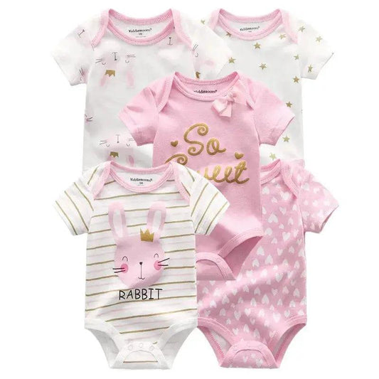  Premium Cotton Baby Bodysuits 5 Pack Toyland EU -  ToylandEU™