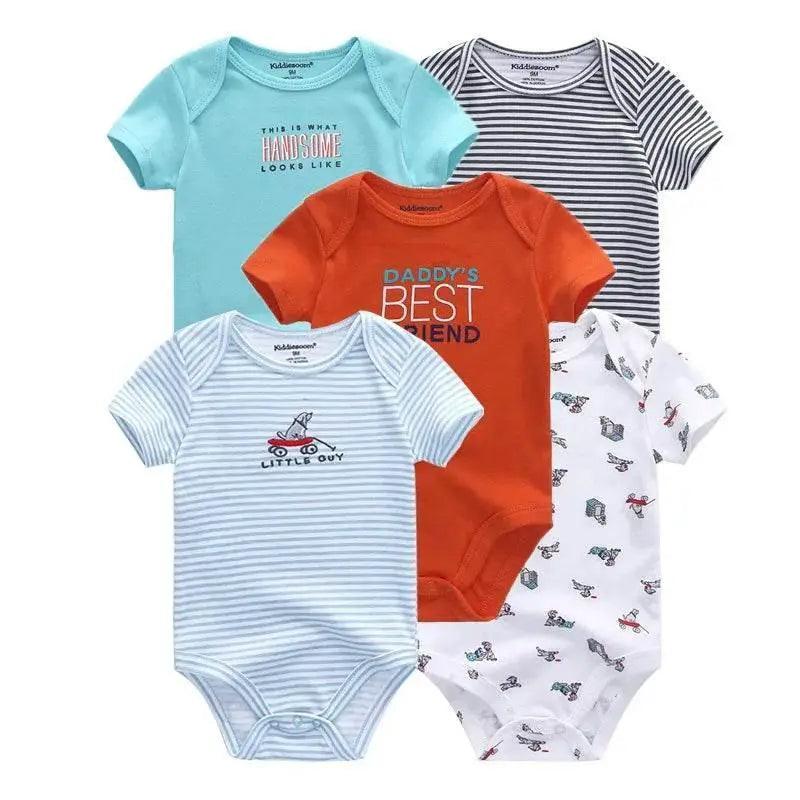  Premium Cotton Baby Bodysuits 5 Pack Toyland EU -  ToylandEU™