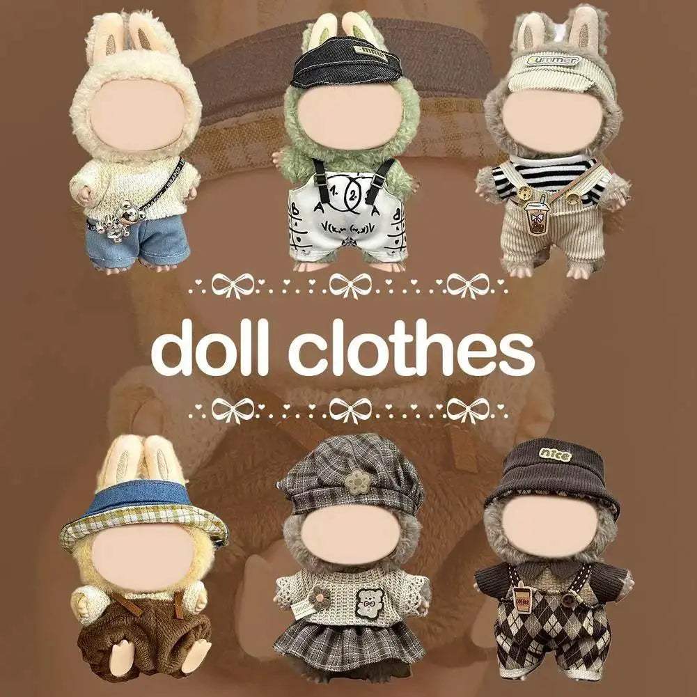 Premium Cotton Doll Outfit Set Tailored For 17cm Dolls - ToylandEU