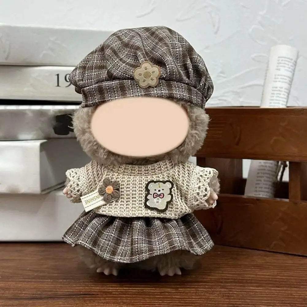 Premium Cotton Doll Outfit Set Tailored For 17cm Dolls - ToylandEU