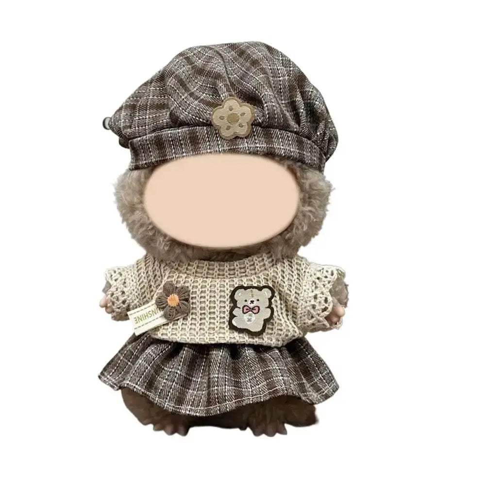 Premium Cotton Doll Outfit Set Tailored For 17cm Dolls - ToylandEU