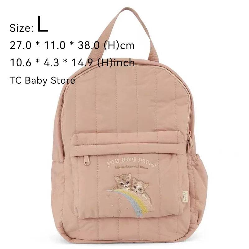 Premium Cotton Kids Backpack Unisex School Bag With Zipper Closure For Boys And Girls Kindergarten Travel - ToylandEU