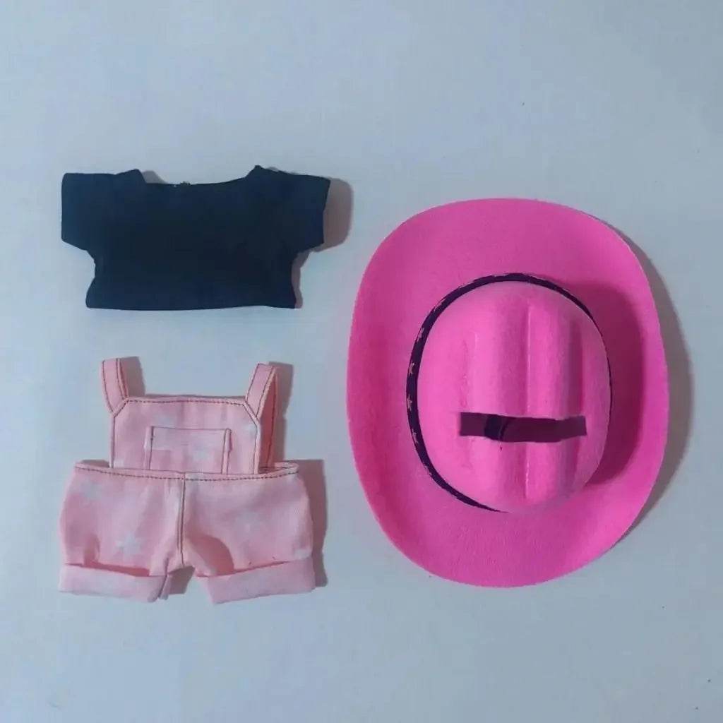 Premium Cowboy Style Doll Clothing Set with Hat and Accessories for 15 to 17cm Labubu Dolls - ToylandEU