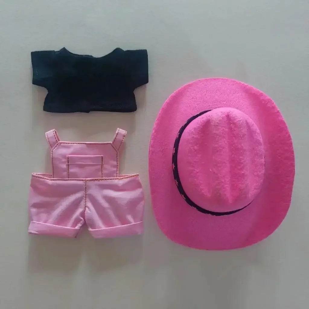 Premium Cowboy Style Doll Clothing Set with Hat and Accessories for 15 to 17cm Labubu Dolls - ToylandEU