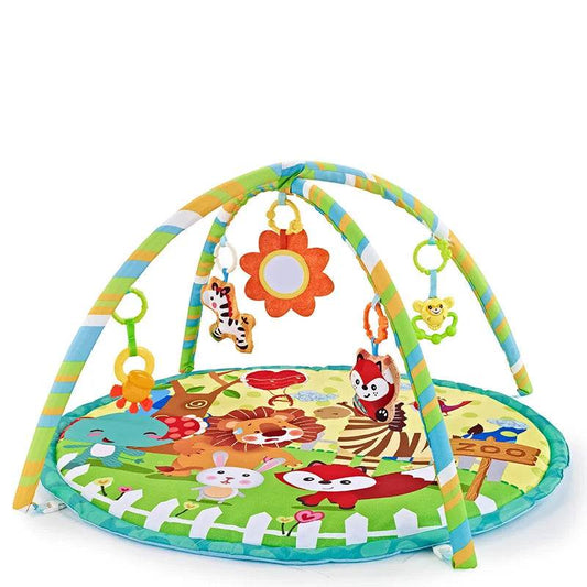 Premium Crawling Mat Round Fitness Frame With Sounding Pendant For Babies 0 To 12 Months - ToylandEU