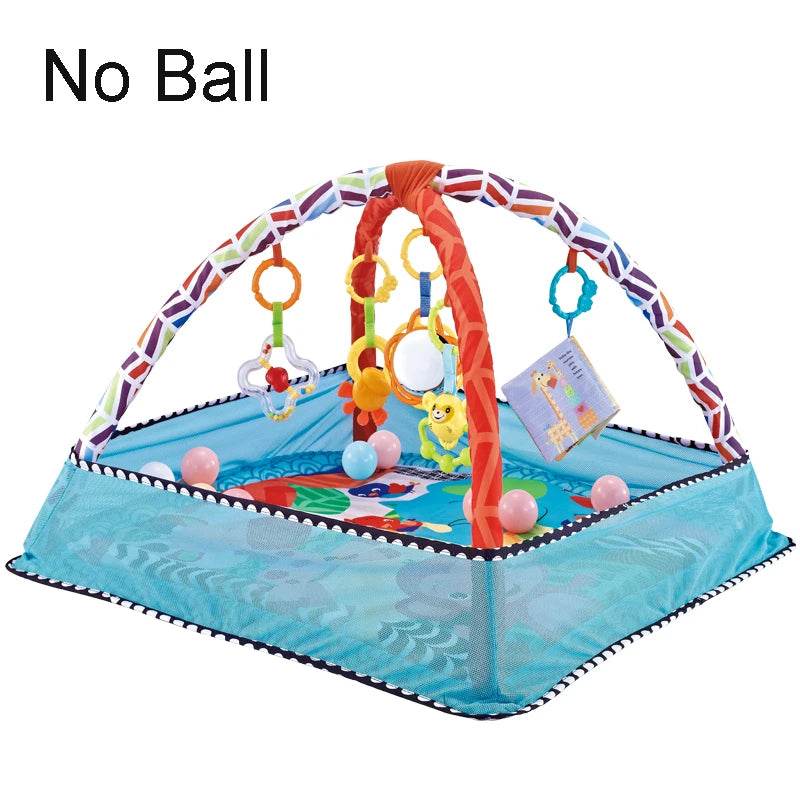 Premium Crawling Mat Round Fitness Frame With Sounding Pendant For Babies 0 To 12 Months - ToylandEU