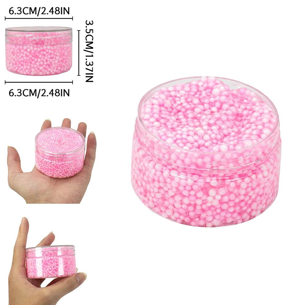 Premium Crystal Slime Kit Crunchy Beads 120ml For Teens - ToylandEU