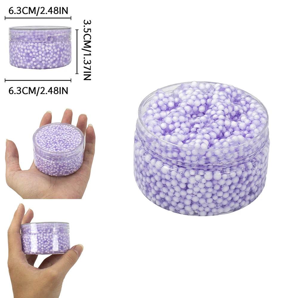 Premium Crystal Slime Kit Crunchy Beads 120ml For Teens - ToylandEU