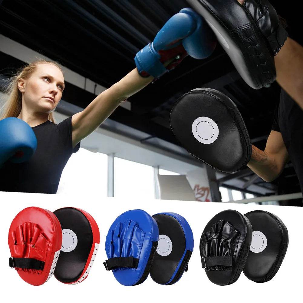 Premium Curved Boxing Hand Target PU Leather Mitts Adults - ToylandEU