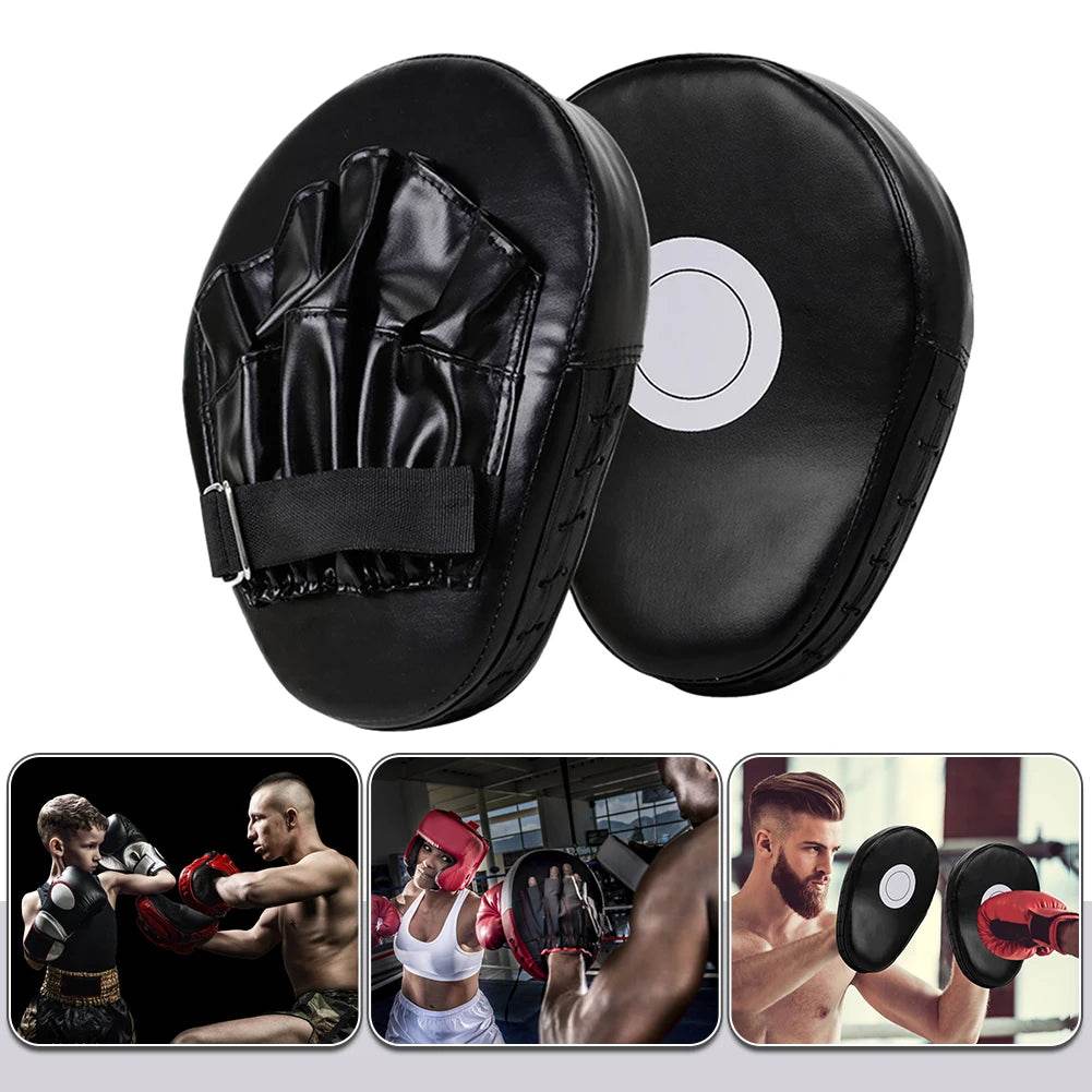 Premium Curved Boxing Hand Target PU Leather Mitts Adults - ToylandEU