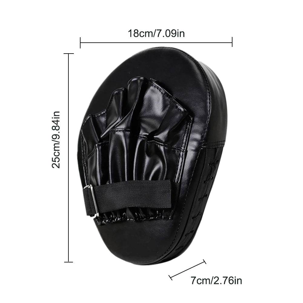 Premium Curved Boxing Hand Target PU Leather Mitts Adults - ToylandEU