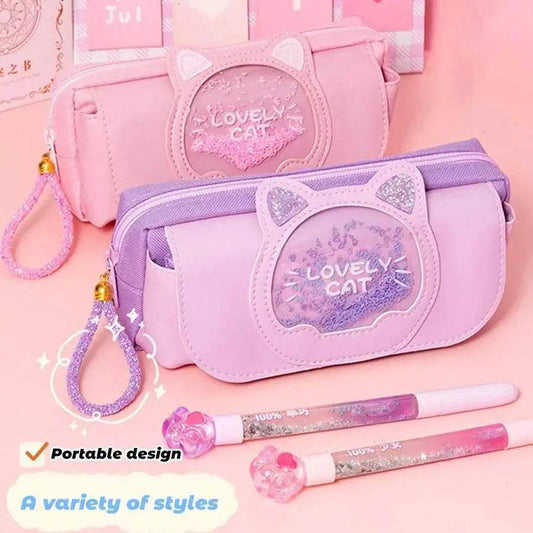  Stylish Cute Cat Pencil Case Large 21cm Toyland EU -  ToylandEU™