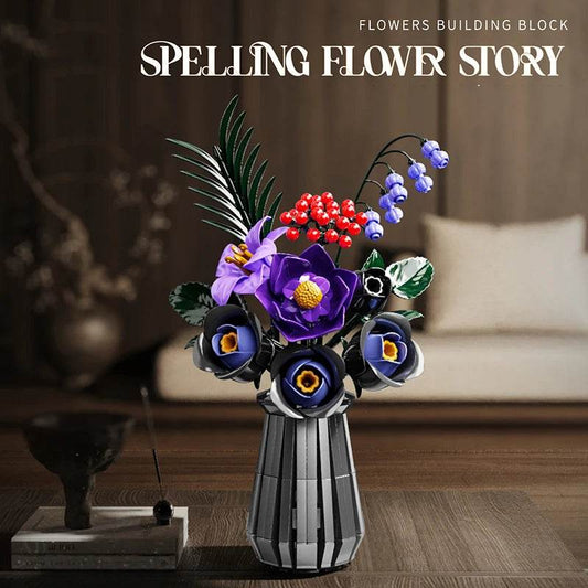 Premium DIY Rose Bouquet Gift Set Building Blocks For Women - ToylandEU