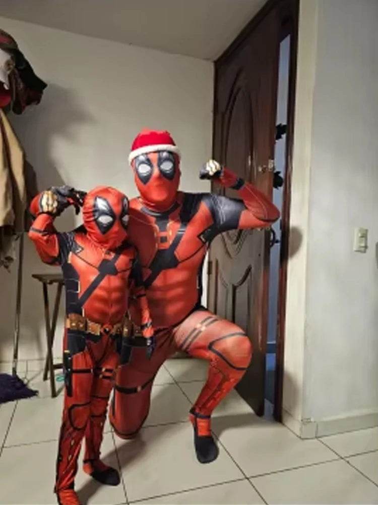 Premium Deadpool Costume For Kids Mask And Jumpsuit - ToylandEU