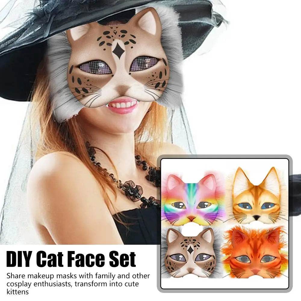 Premium Deluxe Cat Masks Felt Mask Craft Kit For Painting - ToylandEU