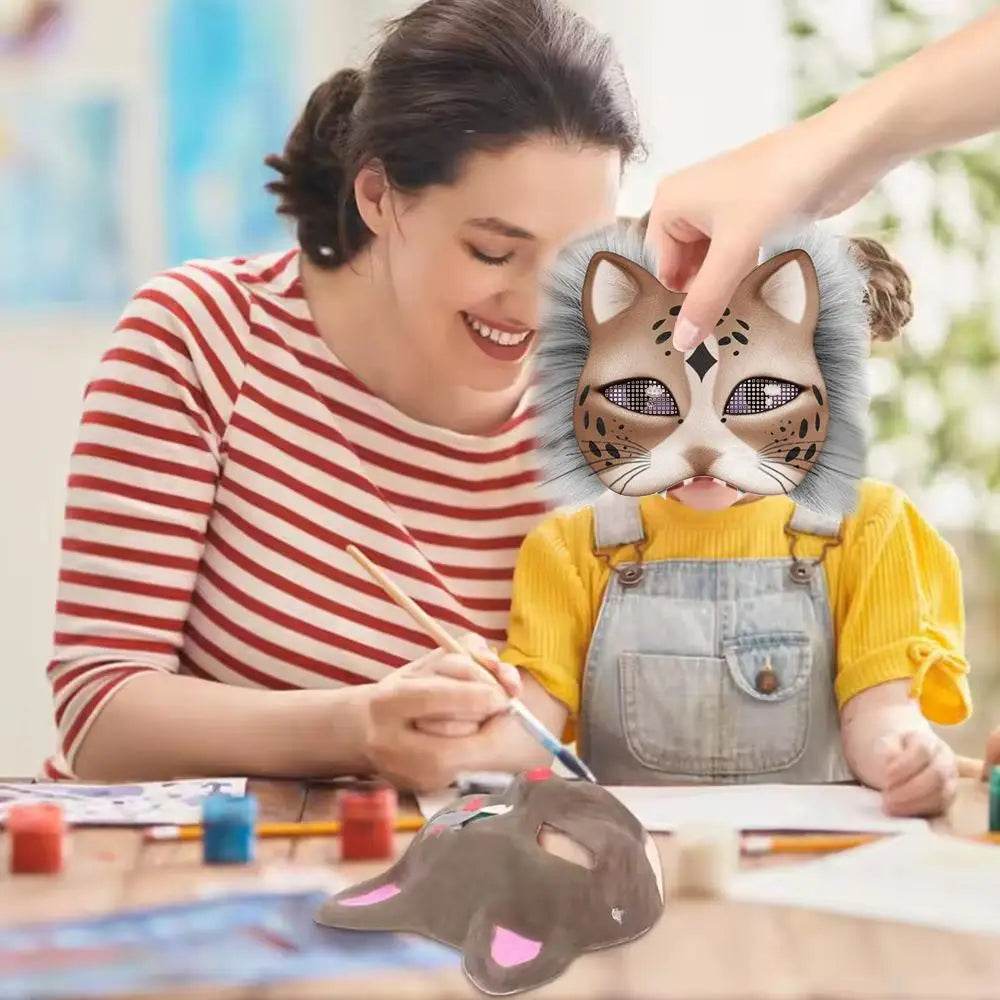 Premium Deluxe Cat Masks Felt Mask Craft Kit For Painting - ToylandEU
