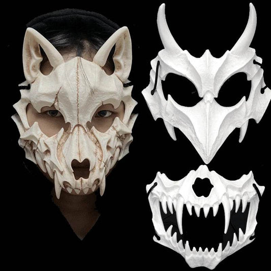 Premium Demon Mask Werewolf Skull Cosplay For Adults - ToylandEU