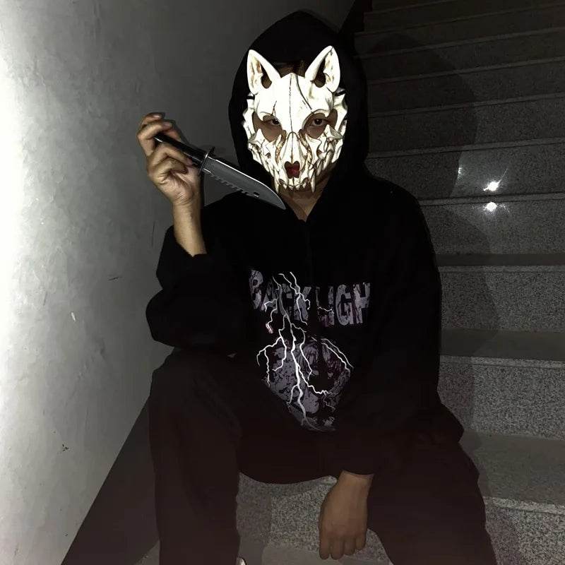 Premium Demon Mask Werewolf Skull Cosplay For Adults - ToylandEU