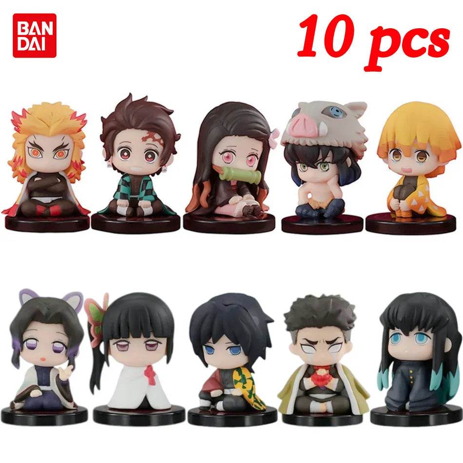 Premium Demon Slayer Action Figures Q Version 10pc For Fans - ToylandEU