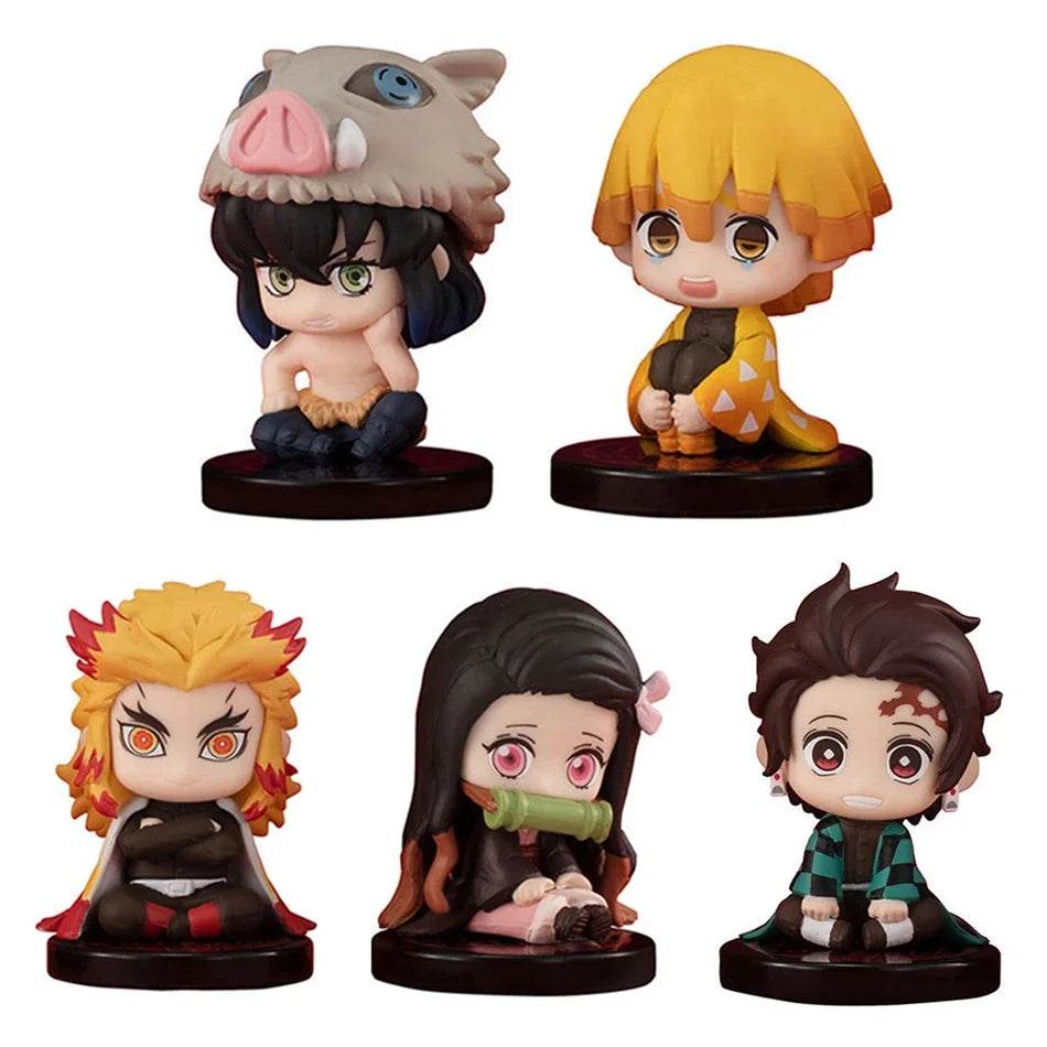 Premium Demon Slayer Action Figures Q Version 10pc For Fans - ToylandEU