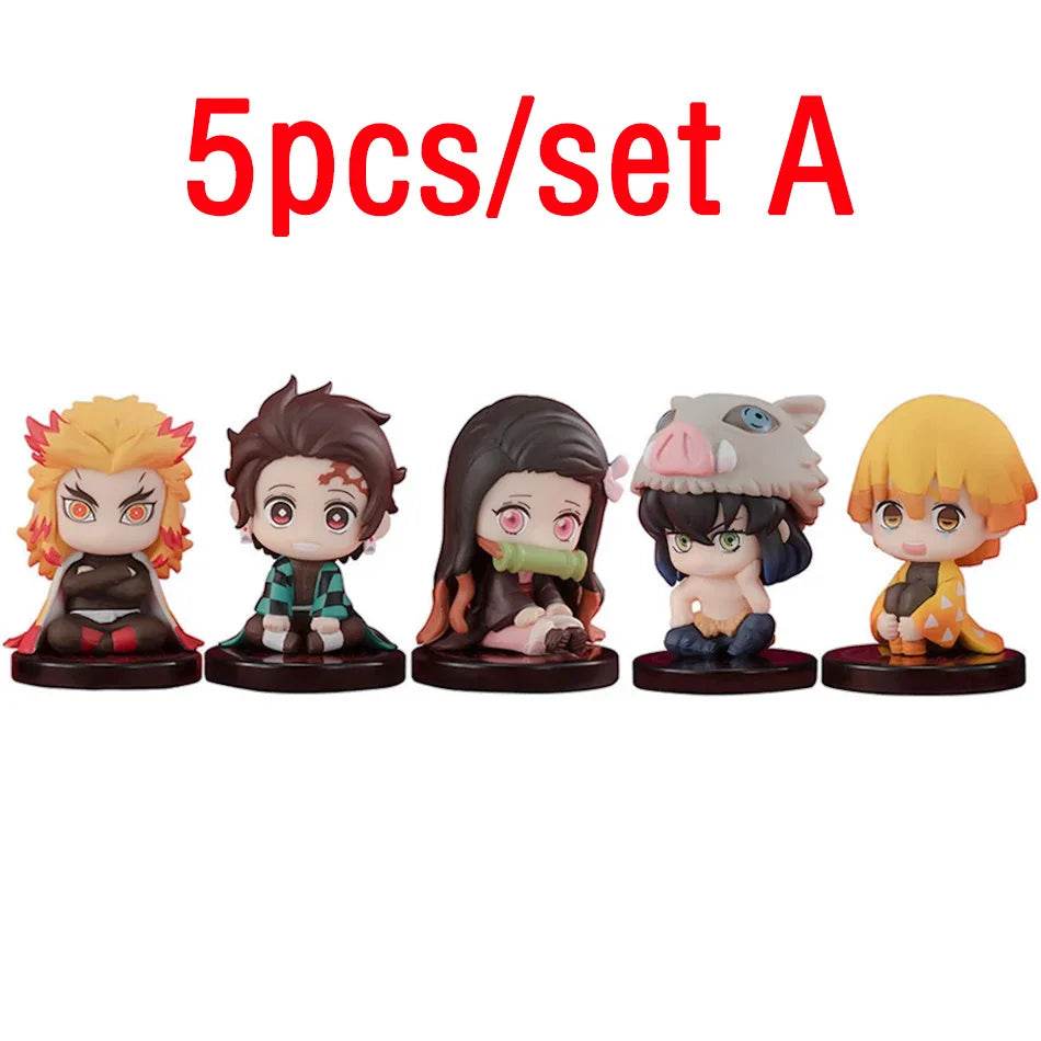 Premium Demon Slayer Action Figures Q Version 10pc For Fans - ToylandEU