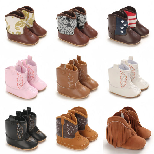 Premium Denim Baby Boots With Anti Slip For Infants 0 To 1 Year - ToylandEU