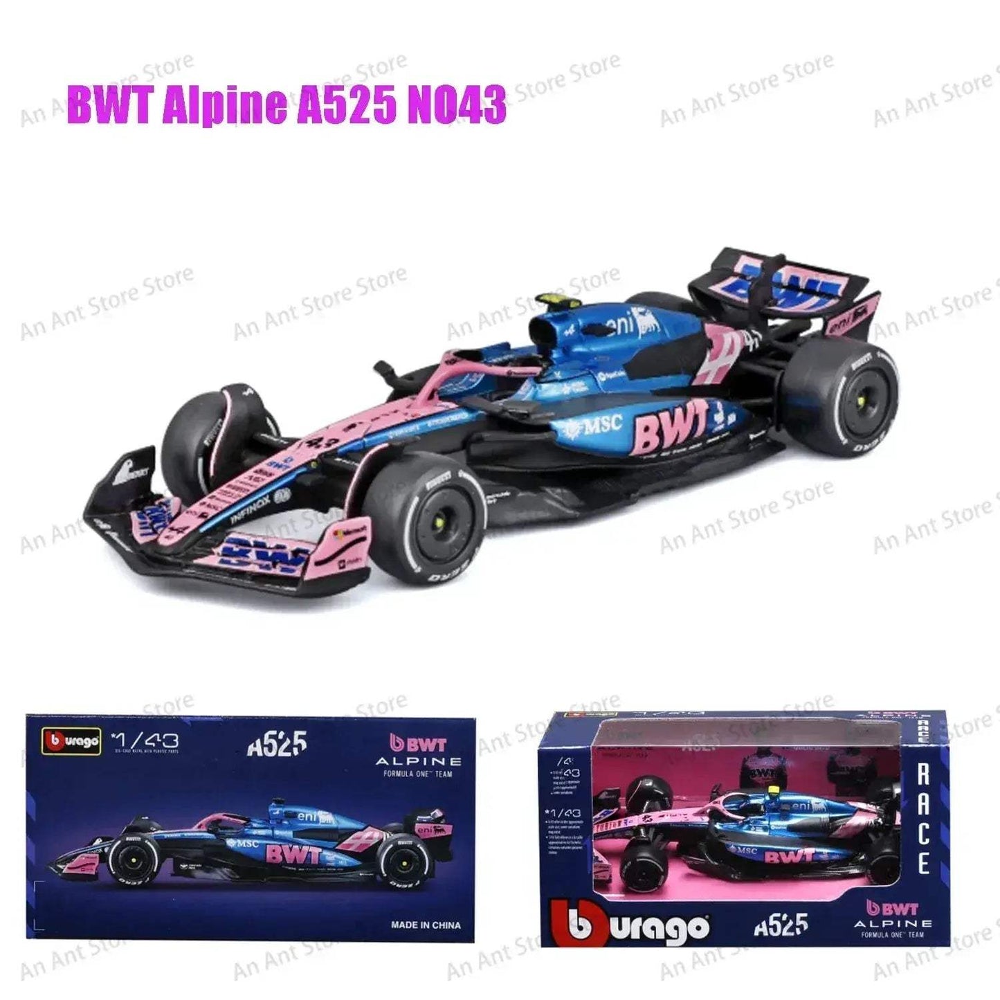 Premium Detail Alpine F1 Diecast Car 1 43 Scale Replica - ToylandEU