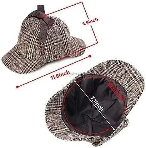 Premium Detective Costume Hat Grandpa Theme For Adults - ToylandEU
