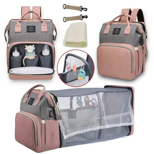  Premium Diaper Backpack Folding Crib Bed XL Toyland EU -  ToylandEU™
