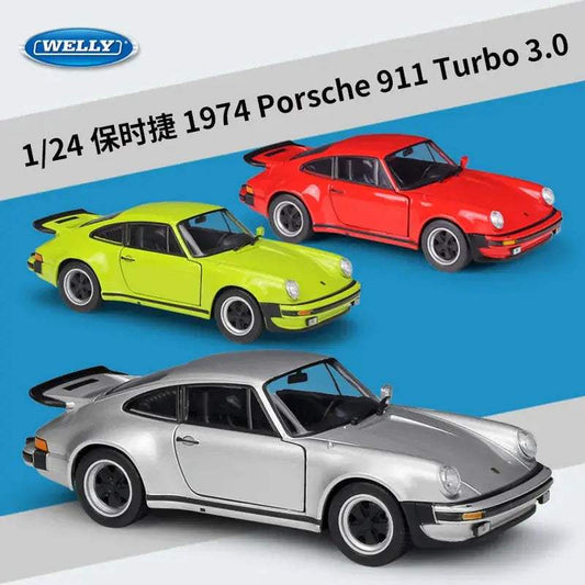 Premium Die Cast Porsche 911 Model Car 1 24 Turbocharged - ToylandEU