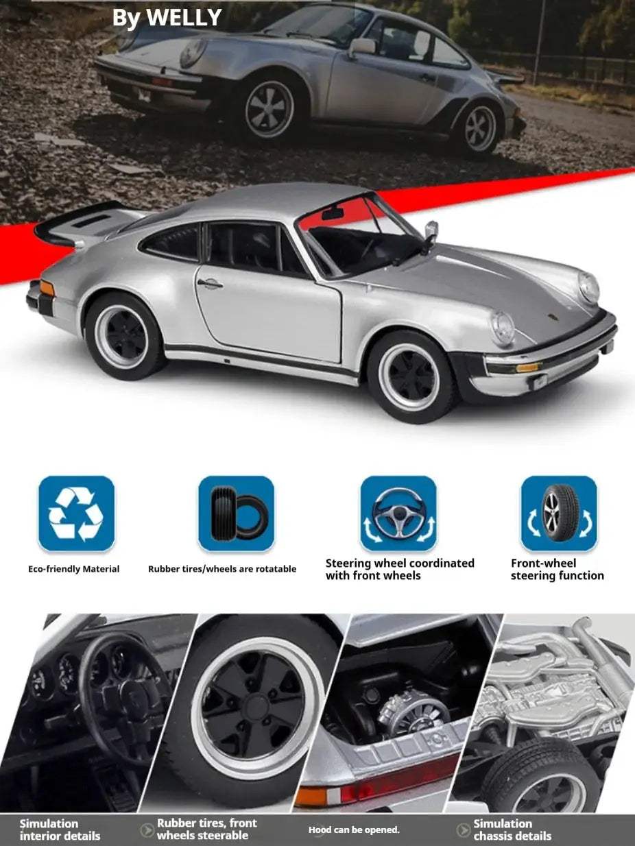  Porsche 911 Die Cast Model Car 1 24 Turbocharged -  ToylandEU™
