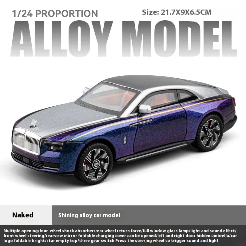 Premium Diecast 1 24 Rolls Royce Spectre Alloy With Sound And Light Collectors - ToylandEU