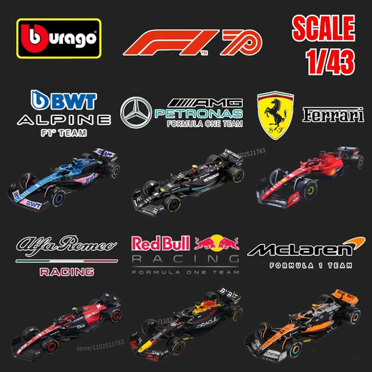 Premium Diecast 1to43 F1 Racing Car Model By Bburago - ToylandEU